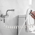 thumbnail image 3 of Worker Silver White PU White Sprinkler Elastic Water Pipe PU Flexible Telescopic Hose Bathroom Spiral Flexible Shower Hose 3m Spring Flexible Shower Hose, 3 of 8
