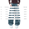 thumbnail image 3 of CPNG Girls Barrel Jeans Solid Color Elastic High Waisted Wide Leg Baggy Denim Pants Trendy Loose Casual Streetwear Denim Trousers, 3 of 5