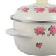 thumbnail image 3 of Olla esmaltada con asa y tapa, con diseño de flores, para sopa y comida, 3 of 8