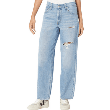 Levi's IN THE MIDDLE WITH DAMAGE Women's Ripped Baggy Dad Jeans, US 25X30
