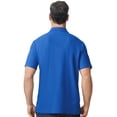 thumbnail image 4 of Gildan Men's Softstyle Pique Polo Shirt, Short Sleeve, Modern Classic Fit, Royal, S-4XL, 1-Pack, 4 of 5