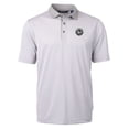 thumbnail image 2 of Men's Cutter & Buck Gray New York Mets Virtue Eco Pique Micro Stripe Recycled Polo, 2 of 3