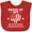 Red, variant on Inktastic Military Daddy Red Friday Deployed Boys or Girls Baby Bib