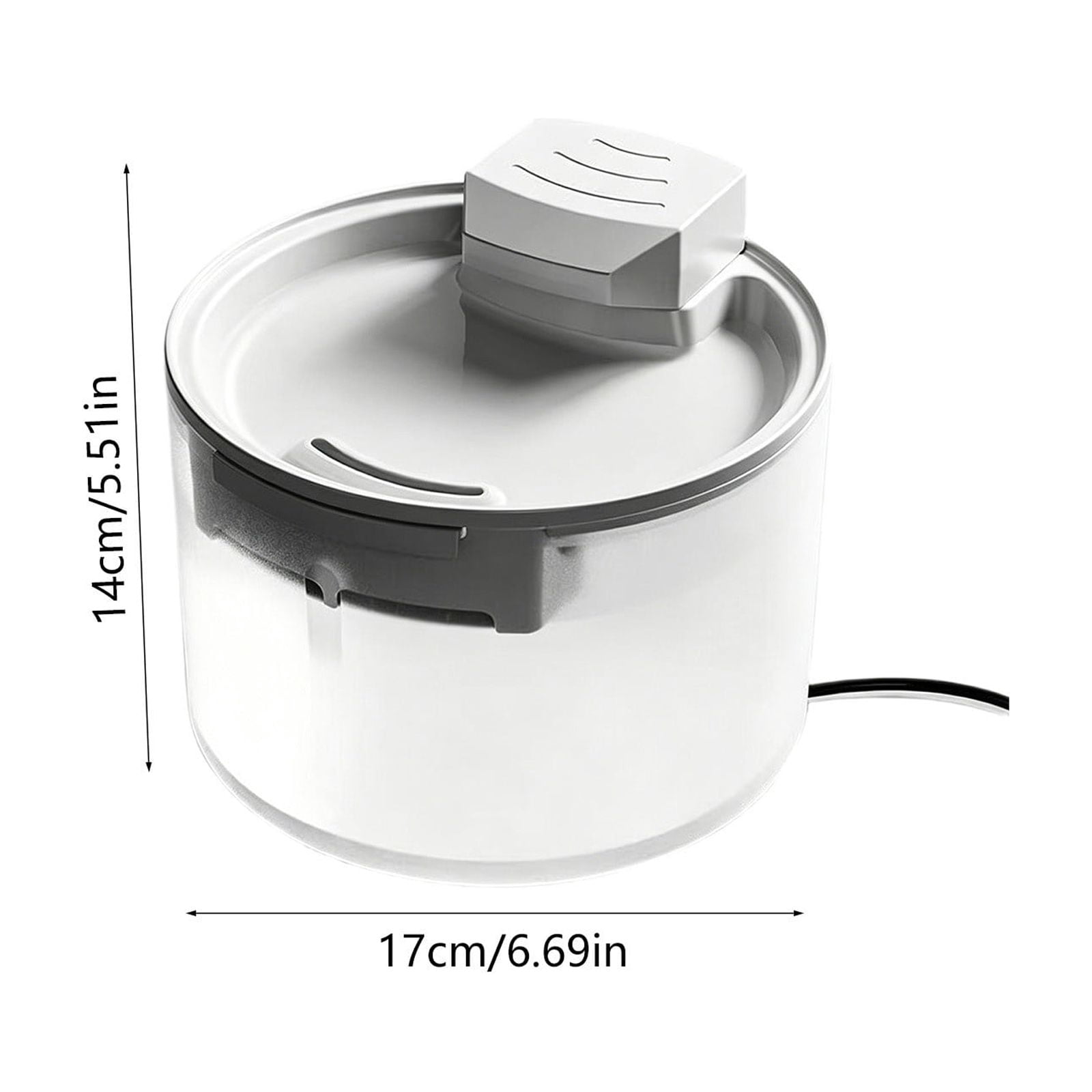 Pet Fountain, Automatic Cat Dog Water Dispenser 1.5L, Quiet Circulating Pump with Multi Stage Filtration, Easy Clean Indoor USB Powered Waterer