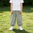 thumbnail image 2 of Generic Kids Boys Girls Harem Pants Casual Breathable Baggy School Trousers Quick Dry Lantern Pants Toddler Bloomer Jogging Bottoms, 2 of 8