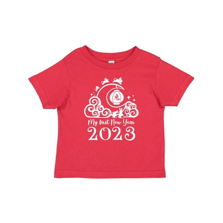 

Inktastic My First New Year 2023 Rabbits Gift Baby Boy or Baby Girl T-Shirt