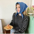 thumbnail image 4 of Women Knitted Triangular Scarf, Lightweight Soft Neck Warmer Shawl with Cut-Out, Versatile Knit Neck Wrap for Daily Fall Outfit, 4 of 6