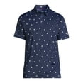 thumbnail image 5 of Birdie Bound Men's and Big Men's Speckle and Mini Print Golf Polo Shirt, Sizes S-3XL, 5 of 5