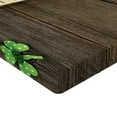 thumbnail image 2 of Ambesonne Celebration Fitted Sheet, Paper Shamrocks, Twin Size, Umber Beige, 2 of 3
