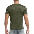 thumbnail image 4 of HAOMEILI Men's Casual Stretchy Slim Fit Short Sleeve Henley Shirt, 4 of 6