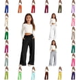 thumbnail image 6 of School Pants For Girls Pants Kids Dress Pants With Pockets Straight Pants Green Pants For Girls Back To School Outfits For Girls Preppy Clothes For Girls 11-12 Years, 6 of 6
