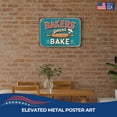 thumbnail image 2 of Bakers Gonna Bake Metal Poster by DC | Vintage Tin Sign Wall Art for Indoor Use | 12x8" Rust-Free Aluminum Decor for Kitchen | UV Protected & Weatherproof Print | Made in USA, 2 of 7