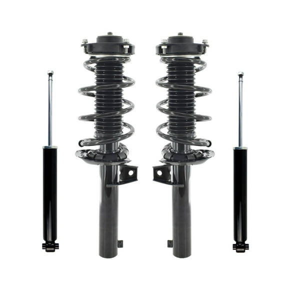 Set of 4 Front Quick Complete Strut-Coil Spring-Rear Shock For 2012-2015 Volkswagen Beetle
