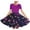 Multicolor-18, variant on Ugoldhm Girls Summer Dress Short Sleeve Crew Neck A-Line Tea-Length Dancewear Dress Size 4-14