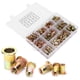 thumbnail image 1 of Accesorios 300 Piezas Juego De Tuercas Remachadoras Ciegas Accesorios De Hardware De Grano Vertical De Acero Zincado Chapado En Color, 1 of 7