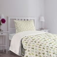 thumbnail image 5 of Ambesonne Winter Quilted Bedspread Set 2 Pcs, Pine Tree Retro, Twin Size, Multicolor, 5 of 6