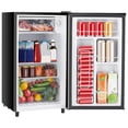 thumbnail image 6 of 3.2 Cu.Ft Mini Fridge with Freezer Single Door Small Refrigerator with Adjustable Thermostat for Apartment,Dorm, Office, Silvery, 6 of 6