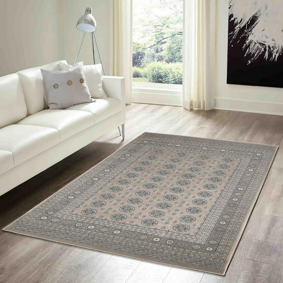 ECARPET Bokhara Traditional Oriental Area Rug, Classic Geometric Pattern