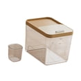 thumbnail image 4 of Tnarru Food Storage Container Grain Container Dry Food Canister Slid Lid Household Rice Bin Rice Bucket for Sugar Cabinet Restaurant S, 4 of 8