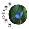thumbnail image 4 of Fotbe Blue Morpho butterfly Pattern Spare Tire Cover Thickening Universal Fit for Jeep, Trailer, RV, SUV, Truck, Tough Tire Wheel Soft Cover-15 inch, 4 of 6