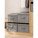 thumbnail image 2 of Caja de almacenamiento de lino y algodón lavable de gran capacidad, organizador de ropa interior, calcetines, juguetes con tapa, cesto de almacenamiento, cesto para ropa, 2 of 5