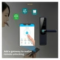 thumbnail image 4 of Tuya Smart Door Lock Anti Peeping Finrprint Security Handle Lock APP Control Accessories For Home Office S Doors ,Flexible Password Options, 4 of 6