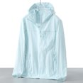 thumbnail image 7 of cllios Men Women Light Jacket Sun Protection Hooded SPF UV Jacket Hiking Fishing Shirt Long Sleeve Full Zip Sun-proof Hoodies, 7 of 7