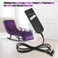 thumbnail image 1 of Remote Control Electric Relaxation Armchair 2 Buttons Chair Remote Control Manual Recliner Control for Electric Chair Massage Table, 1 of 3