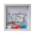 thumbnail image 2 of Adventure Archive Box, Ticket Shadow Box With Slot, Travel Shadow Box For Keepsakes, Ticket, Souvenir Travel Shadow Box, 7.8-11.4 Inch Memory Boxes, 2 of 8