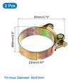 thumbnail image 2 of 2Pack T-Bolt Hose Clamps, 60-63mm/2.36"-2.48" ID Range, Iron Radiator Hose Clamp Intake Clamp, 2 of 4