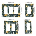 thumbnail image 2 of Yayeee Rocker Switch Wall Plate 3-Gang 6.5"x4.6" Home Decorative Outlet Cover, Floral Lemons, 2 of 6