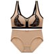 thumbnail image 1 of Conjunto de sujetador push up con botones en la espalda y sin aros de talla grande para mujer, traje a juego para mujer, 1 of 2