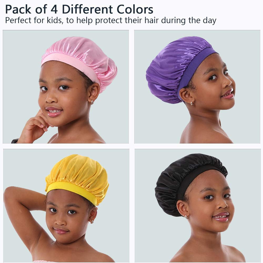 Kids Satin Bonnet Sleeping Cap for 