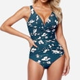 thumbnail image 1 of Penkiiy Mujeres One Piece traje de baño, 2025 Ruched traje de baño adelgazante Push Up Swimwear, 1 of 5