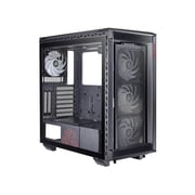 XPG BATTLECRUISER ATX Mid Tower Case | Black | Magnetic front panel and dust filler | 4MM Tempered Glass PC Case | Preinstalled 4x 120mm ARGB Fans