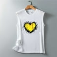 thumbnail image 3 of Aboser Love Baseball Tank Tops Women Summer Sporty Workout Shirts Casual Sleeveless Graphic Tees Summer Vacation T Shirt Softball Pullover Vest Top, 3 of 3