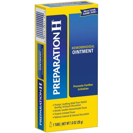 Preparation H Hemorrhoid Symptom Treatment Ointment, Itching, Burning and Discomfort Relief, Tube (2.0 (Best Ointment For Hemorrhoids)
