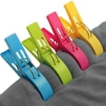 thumbnail image 4 of Beach Towel Clips Plastic Quilt for Laundry Sunbed Lounger Clothes Pegs, 4 of 7