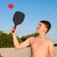 thumbnail image 3 of Pelota de playa de colores de repuesto para juegos de paleta de playa al aire libre, 6 uds., 3 of 4