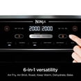 thumbnail image 4 of Ninja Air Fryer, Roast, Bake, Air Fry, Crisps, Broil, Reheats, Keep Warm, 10-in-1, Fries, Frozen Food, Veggies, and Meat, Quick Meals, Healthy Meals, Less Oil, 10 QT, Black, DZ302​, 4 of 5