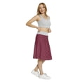 thumbnail image 4 of Women's Burgundy Classical Zig Zags in Pink A-line Printed Skirt Casual Wear, M, Eggplant Hot Pink, by Ambesonne, 4 of 6