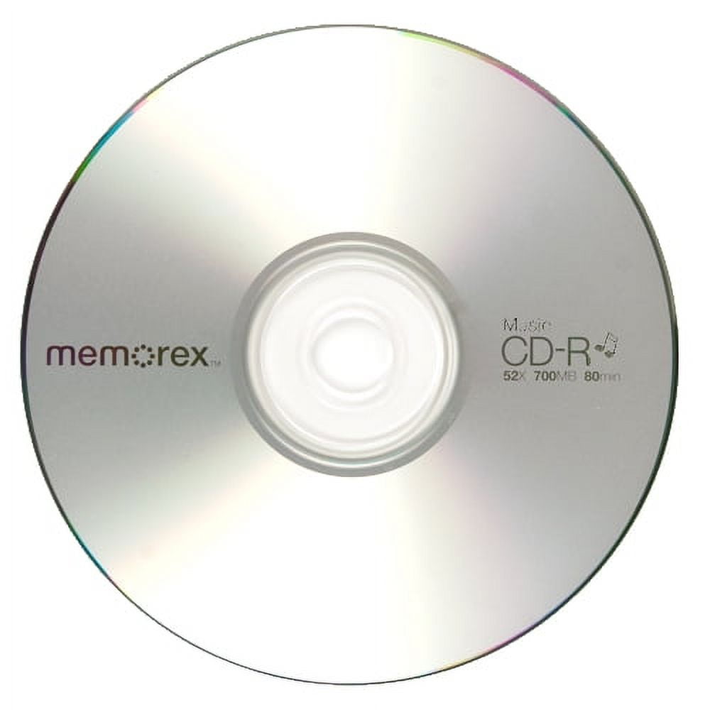 Lot of 50 Assorted Memorex, Office Depot, 80-Minute Music CD-R Blank CDs