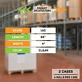 thumbnail image 4 of SSBM Clear Stretch Band 4" x 48" Straps 100 Straps Per Roll 8 Rolls 40 Micron 160 Gauge Clear for Banding and Securing Pallets Boxes, 4 of 7