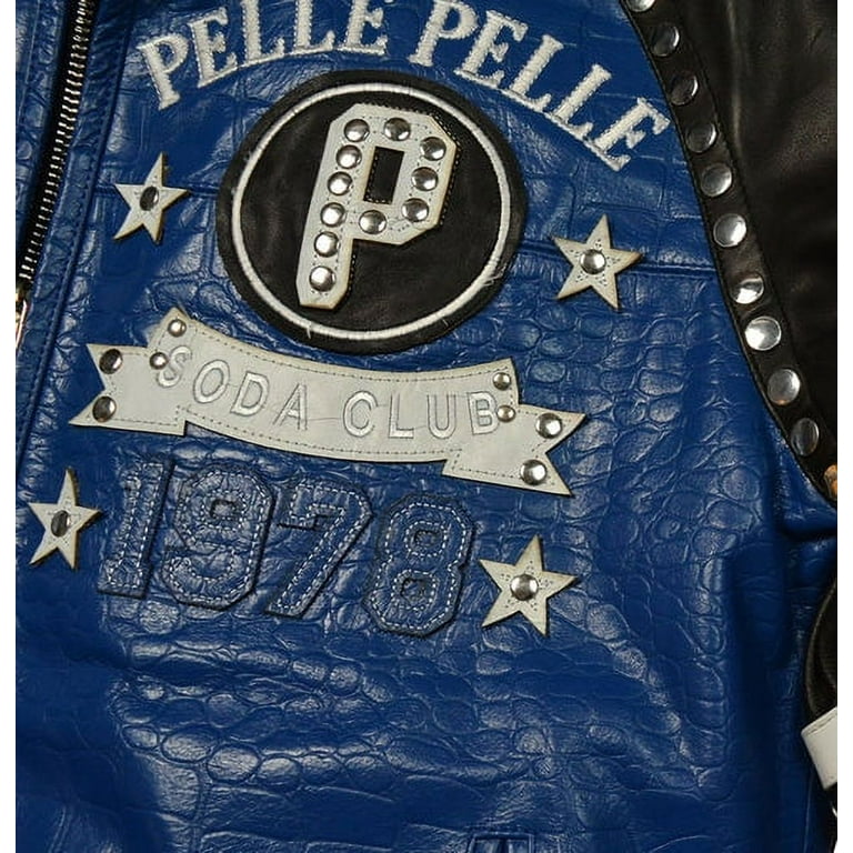 Pelle Pelle Soda Club Leather Jacket (Unisex, L) - Walmart.com