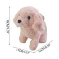 thumbnail image 3 of Pink Golden Retriever Companion - Walking Electronic Plush with Motorized Sound & Light Interactive Pet Toy, 3 of 5