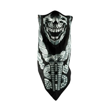 NEODANNA, COTTON W/ NEOPRENE, LETHAL THREAT BLING SKULL
