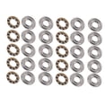 thumbnail image 3 of Risegun 10pcs Thrust Ball Bearing, Conjunto de rodamientos Planos de Acero de Alta precisión en Miniatura, para la fabricación de maquinaria, instalación de Equipos(F6-14M 6 * 14 * 5mm(10pcs)), 3 of 8