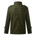 thumbnail image 4 of EOYWHK Winter Blazers for Men Short Trench Pea Coats Long Sleeve Single Breasted Dress Jacket, 4 of 8