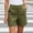 *Army Green, variant on Binmer Women's High Waist Stretch Straight Leg Twill Work Shorts with Pockets ,Casual Office Summer Short Army Green,Women's Plus L