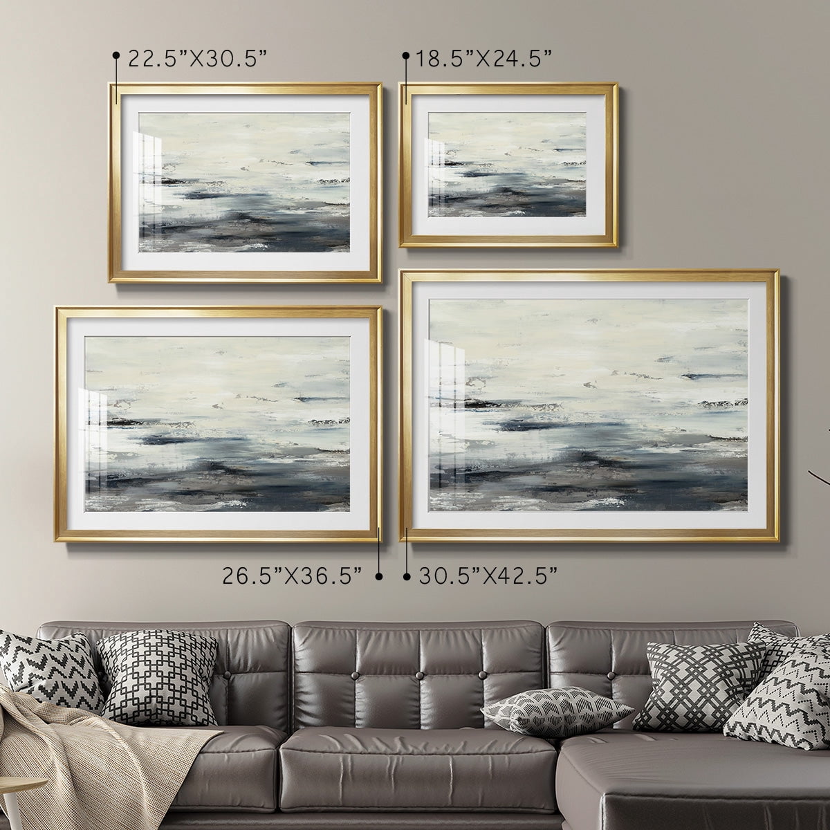 On The Stormy Seas Premium Framed Print - Ready to Hang
